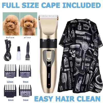 KUMBALA Dog Cat Pet Grooming Kit Rechargeable Cordless Electric Hair Clipper Trimmer Set