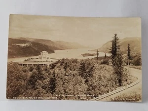Postkarte RPPC Vista Haus Crown Point Columbia River Highway Oregon UDB - Bild 1 von 4
