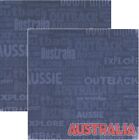 AUSTRALIA 25 Blatt Sammelalbum Papier doppelseitig Reminisce RSS068 NEU