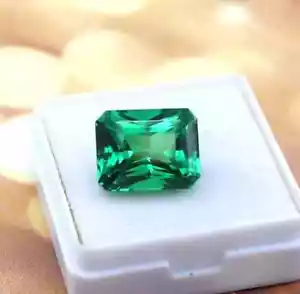 Tsavorit Granat natürlich grün 11,45 ct lose Edelstein Smaragdschliff EGL zertifiziert - Bild 1 von 5