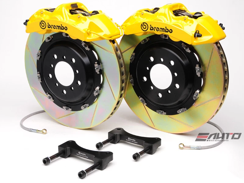 Pinza de freno delantera Brembo GT 6 potes amarilla 380x32 ranura rotor LS460 LS600h 07-13 Foto 1 de 1