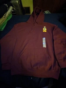 One Piece anime Brooks burgundy red pullover hoodie size medium - Picture 1 of 5