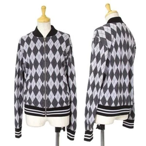 robe de chambre COMME des GARCONS Dyed Argyle Zip Knit Blouson Size M(K-150386) - Picture 1 of 12