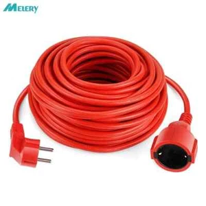 Steckdosenleiste Verlängerungskabel 5/10/15m Kabel 10A EU Steckdosen 2500W Stecker Buchsen rot - Bild 1 von 21