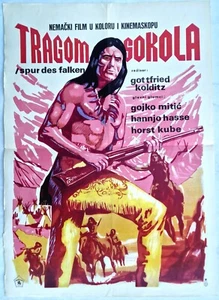 SPUR DES FALKEN GERMAN GOJKO MITIC 1968 WESTERN RARE YUGO MOVIE POSTER - Bild 1 von 2