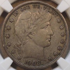 1908 Barber Half Dollar 50c NGC Certified XF40 - Picture 1 of 4