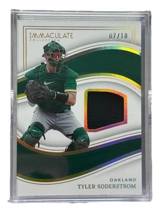 Reliquia parche prospectivo Tyler Soderstrom Gold 7/10 Immaculate Collection 2023 - Imagen 1 de 2