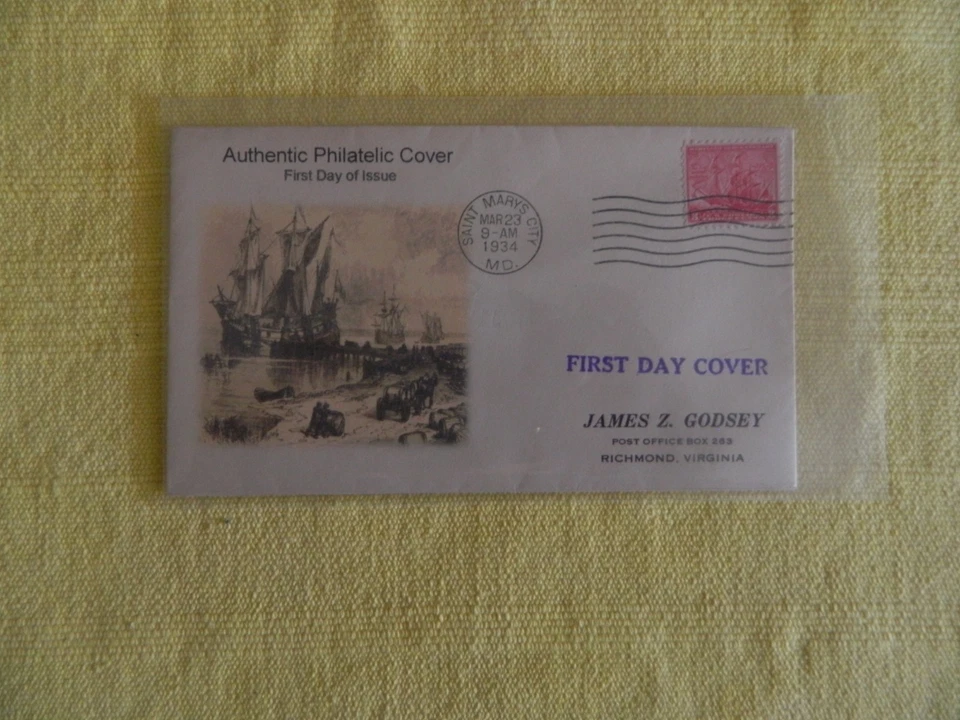 1 FDC 3cent Maryland Tercentenary (Sc.#736)      Wow! - Image 1 of 1
