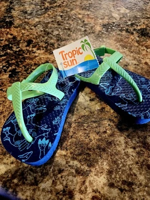 Tropic Sun Toddler Flip Flops American Flag NEW Size 5/6 - Image 1 of 4