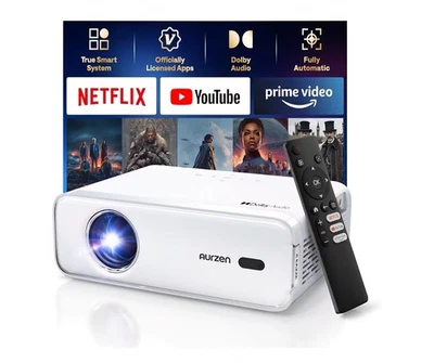 Proyector Inteligente Aurzen EAZZE D1 con WiFi y Bluetooth, Netflix-Oficialmente-L... Foto 1 de 4