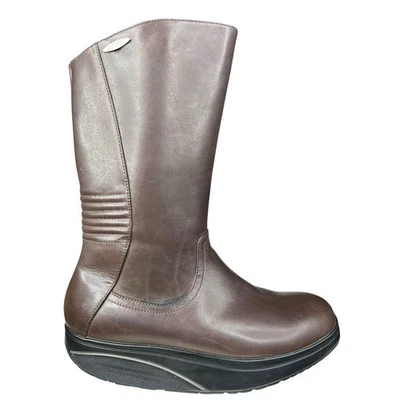 MBT Mujer Pomoja Cuero Marrón Vibram Bota de Montar Talla US 8-8.5 - Imagen 1 de 4