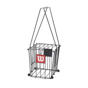 Wilson 90 Ball Tennis Ball Hopper Lightweight Graphite with Easy Carry Handle - Picture 1 of 4