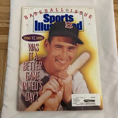 Sports Illustrated Baseball Issue 1990 Ted Williams 1950 vs 1990 Which is Better - Image 1 of 2