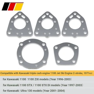 5Pack Exhaust Rebuild Gaskets Seals Kit For Kawasaki Jet Skis 1100 ZXI, 1100 STX - Bild 1 von 8