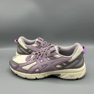 Scarpe da corsa ASICS Gel Venture 6 viola bianco scarpe da ginnastica grosse UK 3,5 EU 36 nuove - Foto 1 di 7