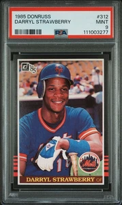 1985 DONRUSS #312 DARRYL STRAWBERRY METS  Graded PSA 9 *MINT* - Picture 1 of 3