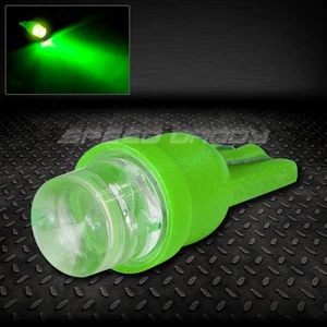 8MM ROUND LED T10 194 168 W5W GREEN AUTO INTERIOR DOME 12V LIGHT BULB/LAMP/BULBS - Picture 1 of 1