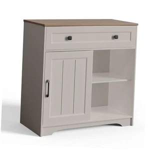 Buffet Cabinet, Coffee Bar Cabinet with a Drawer, Modern Kitchen Storage - Picture 1 of 8