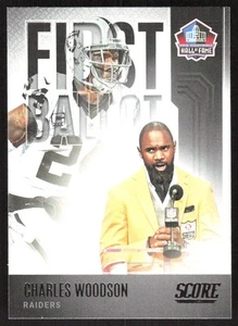 6918G 2022 Score #FB-CW Charles Woodson First Ballot - Picture 1 of 2