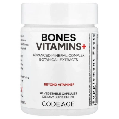 Codeage Bones Vitamins+  D3 & K2, Vitamin C, Calcium, Magnesium, Zinc - 90ct. - Image 1 of 2