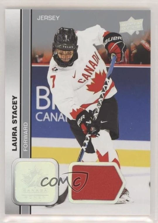 2023 Upper Deck Team Canada Juniors Women's WC Jersey Laura Stacey #52 - Image 1 of 2