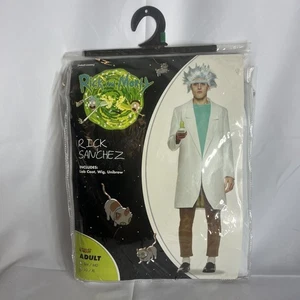 Rick and Morty Rick Sanchez costume Adult Large/XL Halloween Coat Wig Spirit - Picture 1 of 5