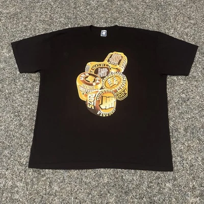 Camiseta Undefeated Championship Rings Talla 2xl XXL Negra Usada Una Vez  Foto 1 de 4