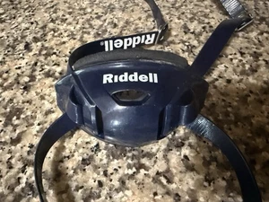 Riddell Revo Speed Football Helmet Navy Blue Hard Cup High Hook Chinstrap Large - Picture 1 of 4
