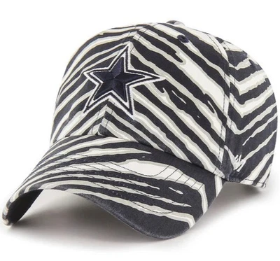 НОВАЯ регулируемая шляпа Dallas Cowboys NFL Football '47 Brand Clean Up Zebra Zubaz - Изображение 1 из 4