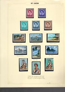 ST LUCIA 1964 SET COMPLETE TO $2.50 UMM/MNH - Picture 1 of 1