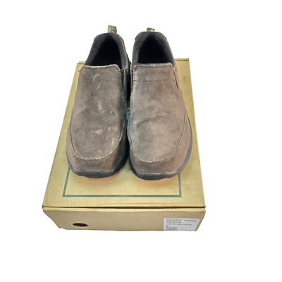 LL Bean 252648 Niños Zapatos Mocasín Sin Cordones Marrón Oscuro Gamuza Zapatos Cómodos Talla 4 Foto 1 de 4