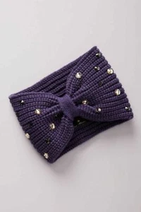 Anthropologie Free People Misha Embellished Ear Warmer Blue - Picture 1 of 2
