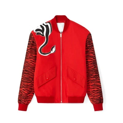 Chaqueta de bombardero KENZO X Kansai Yamamoto Tiger para hombre FB55BL1931KA - TOTALMENTE NUEVA con ETIQUETA Foto 1 de 4