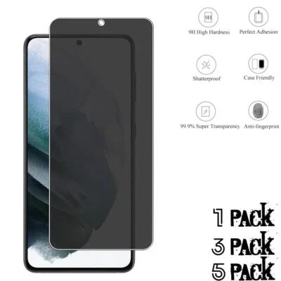 Lote para Samsung Galaxy S21 S21+ S21 ULTRA tela de vidro temperado privacidade anti-espião - Imagem 1 de 4