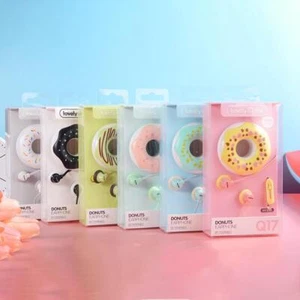 Lindos Auriculares Kawaii Donut/Donut Auriculares en Bobinador Cable Estuche Ordenado - Imagen 1 de 13