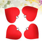 Boucles d'oreilles cœur rouge faites main - 10 pièces bricolage fabrication de bijoux