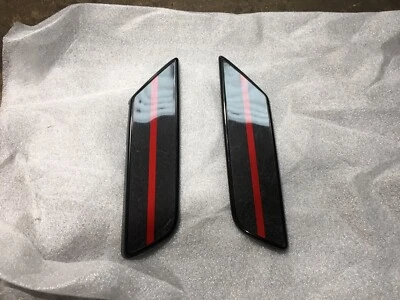 GENUINE MINI F54 LCI JCW CLUBMAN STITCHED CARBON SIDE TRIM SET 51132466565 - Image 1 of 4
