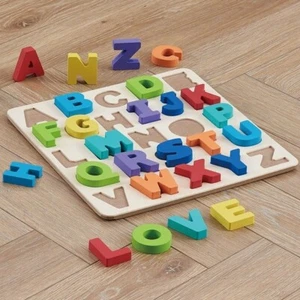Spark Create Imagine Wooden Alphabet Puzzle Ages 24 Months & Up Educational Toy - Picture 1 of 6