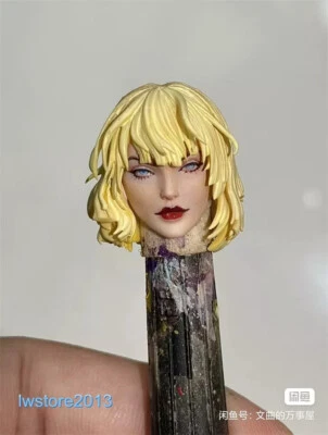 1/18 Miniature Female Super Head Model Carving Toy Scene Props Doll Ornament - Image 1 of 3