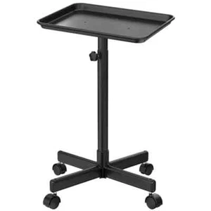 Premium Aluminum Rolling Tray Adjustable Height Salon SPA Service Trolley Cart - Picture 1 of 11