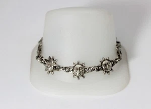 ¡¡¡Hermoso!!! Pulsera de plata esterlina con cara solar de 8,5"" - 11523 - Imagen 1 de 5