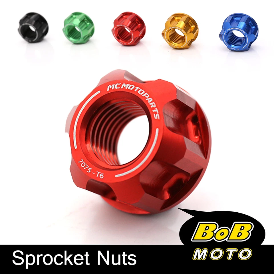 Motorcycle Rear Sprocket Nuts For Suzuki GSX-R 750 1000 600 TL1000 SV650 GSXS750 - Image 1 of 4