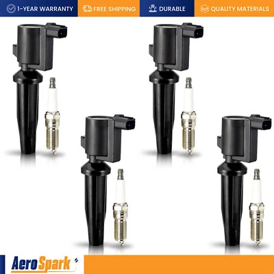 4 Ignition Coil & 4 Platinum Spark Plug for Mazda Tribute 2009-2011 2.5L FD505 - Image 1 of 4