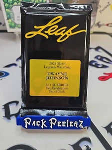 2024 Leaf Metal Legends Wrestling Dwayne Johnson Pre-Production Proof Pack #1/1 - Picture 1 of 1