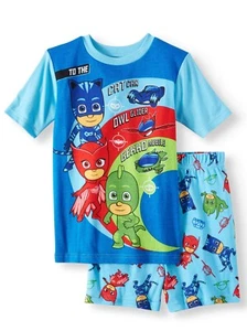 PJ Masks 2 PC Short Sleeve Tight Fit Cotton Pajama Set Boy Size 6 - Picture 1 of 1