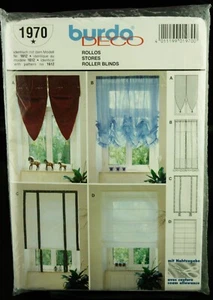 Burda Deco Sewing Pattern 1970/1612 Roller Blinds Narrow Windows Roman Divided + - Picture 1 of 3
