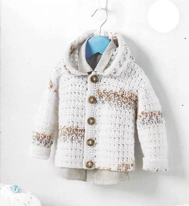 Sirdar Crochet Pattern - Hayfield Baby Blossom DK, Boys Jacket 5232 - Picture 1 of 1