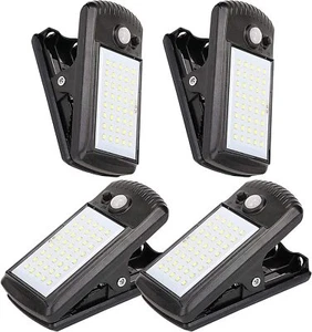 4 Pack Solar Lights Outdoor 40 LED 3 Modes Clip on Lights Outdoor Solar Secur... - Picture 1 of 7