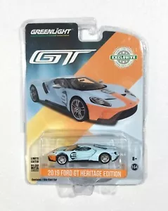 Greenlight 1/64 2019 Ford GT Heritage Edition Gulf Exclusive - Foto 1 di 2