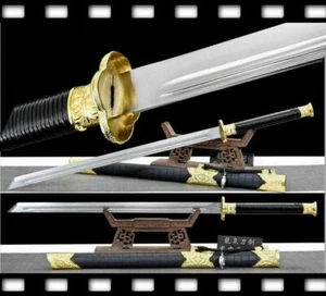 High Quality Kung Fu Sword Saber Sharp HRC60 Rail Steel Blade Wu Shu Tang Dao 唐刀 - Picture 1 of 11